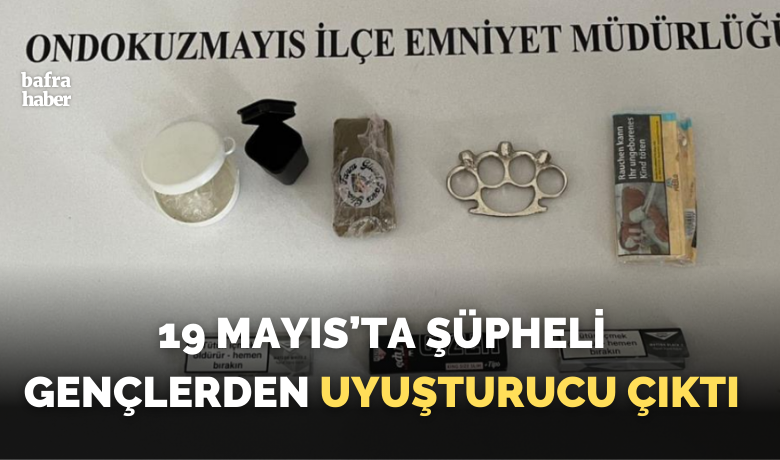 Şüpheli gençlerden uyuşturucu çıktı