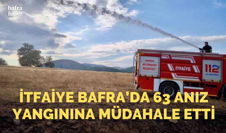 Samsun’da 6 ayda 371anız yangını kontrol atına alındı