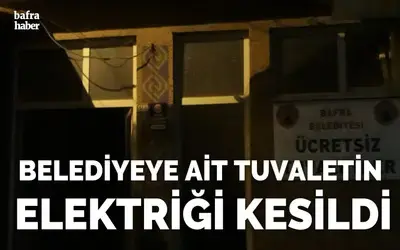 Belediyeye Ait Tuvaletin Elektriği Kesildi