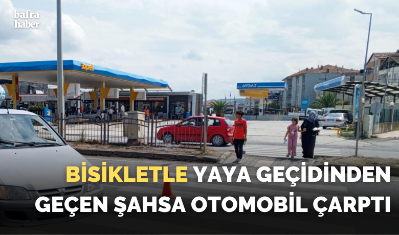 Otomobilin çarptığı bisikletli yaralandı