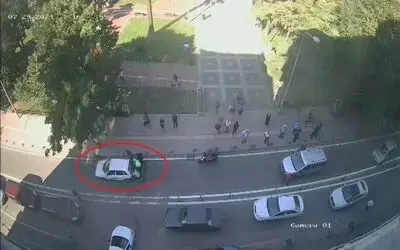 Zincirleme kaza sonrası ilginç anlar
