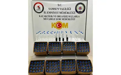 Samsun’da 200 litre etil alkol ele geçirildi
