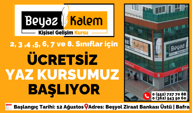 Beyaz Kalem Yaz Kursları Başlıyor
