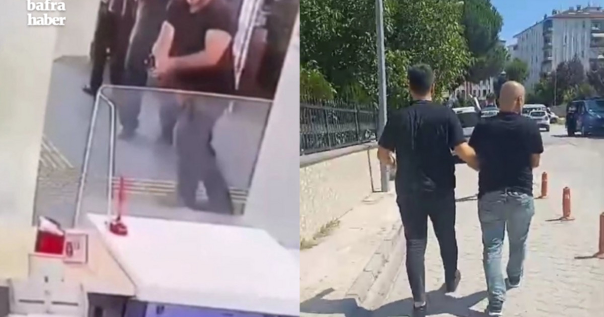 Bankadaki silahlı saldırının faili Bafra'da teslim oldu!