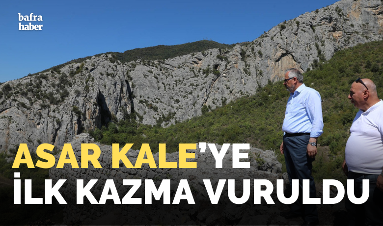 Asar Kale'ye İlk Kazma Vuruldu! - Bafra Belediye Başkanı Hamit Kılıç’ın girişimleri ve yoğun gayretleri ile gündeme alınan ve daha önce duyurulan ve M.Ö. bin yılından sonra yapıldığı düşünülen Asarkale’de ilk kez yapılacak arkeolojik kazıların start verildi.