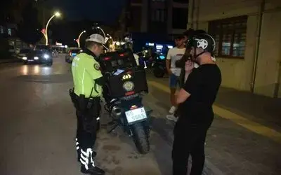 Vezirköprü polisinden şok uygulama
