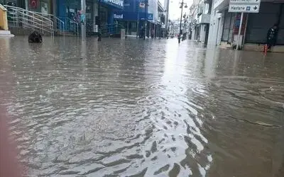 Bafra’da Sağanak Yağış Etkili Oldu