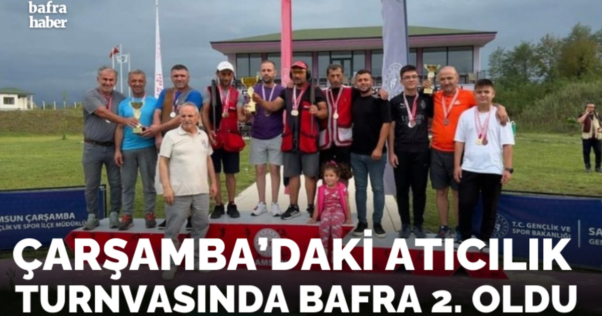 Çarşamba’daki atıcılık turnuvasında Bafra 2. oldu