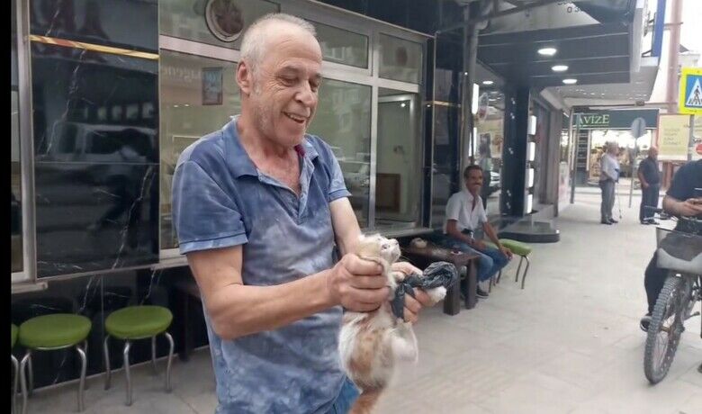 Aracın altına giren kedi kurtarıldı - Samsun’un Bafra ilçesinde otomobilin altına giren kedi duyarlı bir vatandaşın çabası sonucu kurtarıldı.