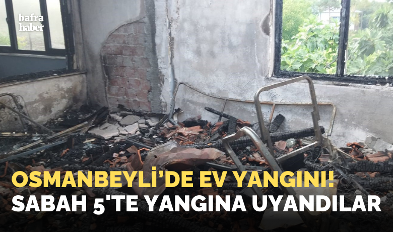 Yangın evi kül etti