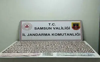 Jandarma 4 bin 555 sentetik ecza hap ele geçirdi
