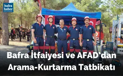 Bafra İtfaiyesi Ve Afad’dan Arama-kurtarma Tatbikatı