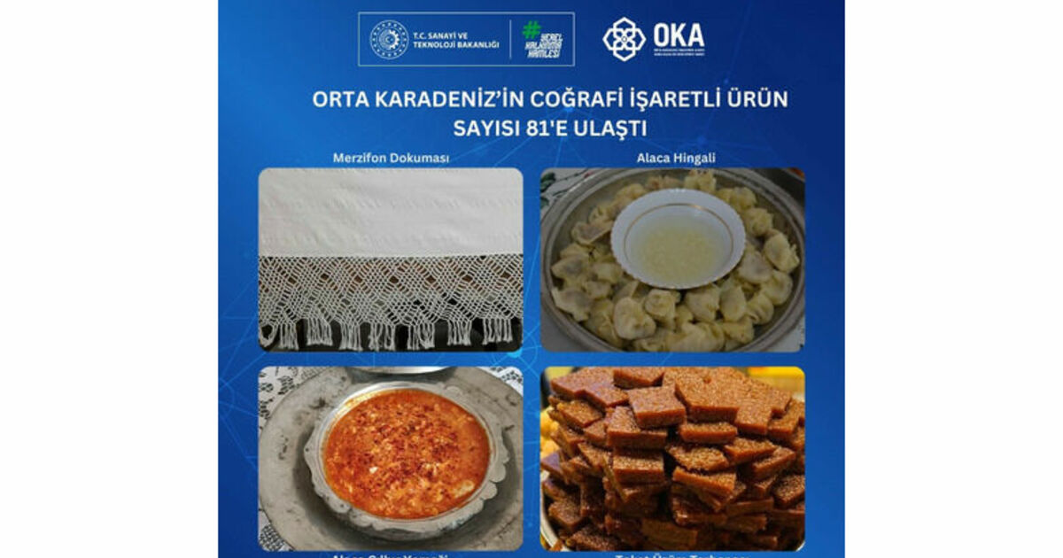 Orta Karadeniz’in coğrafi işaret tescilli ürün sayısı 81’e ulaştı
