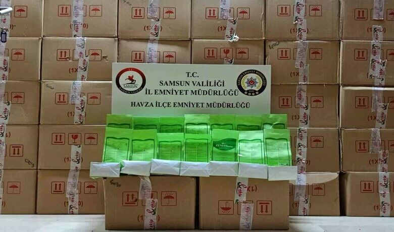 Samsun’da 3 bin 675 paket satışıyasaklı bitki güçlendirme tozu ele geçirildi - Samsun’da polin takibi sonucu 3 bin 675 paket satışı yasaklanmış bitki güçlendirme tozu ele geçirildi.
