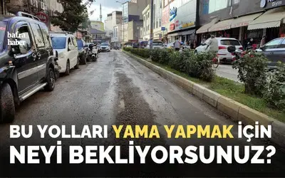 Bafra’da Altyapı Çalışmalarında Yol Yaması Tepkisi!
