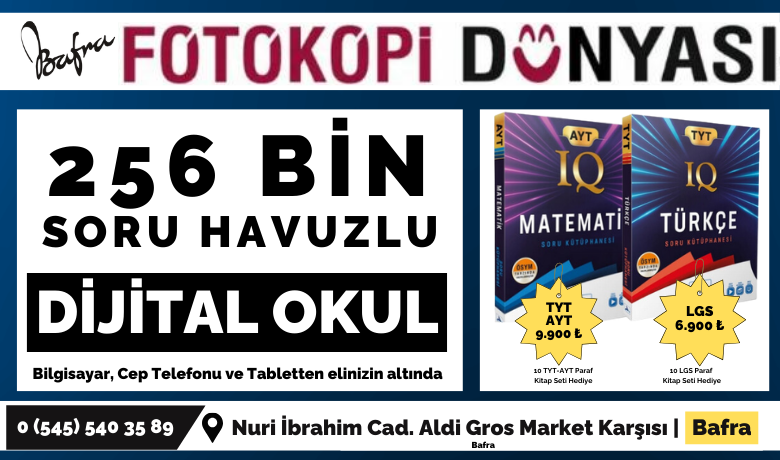 Bafra Fotokopi Dünyasında KampanyalıDijital Okul Setleri Satışta!