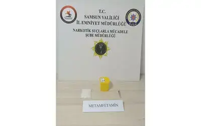 Otel odasında uyuşturucuyla yakalandı

