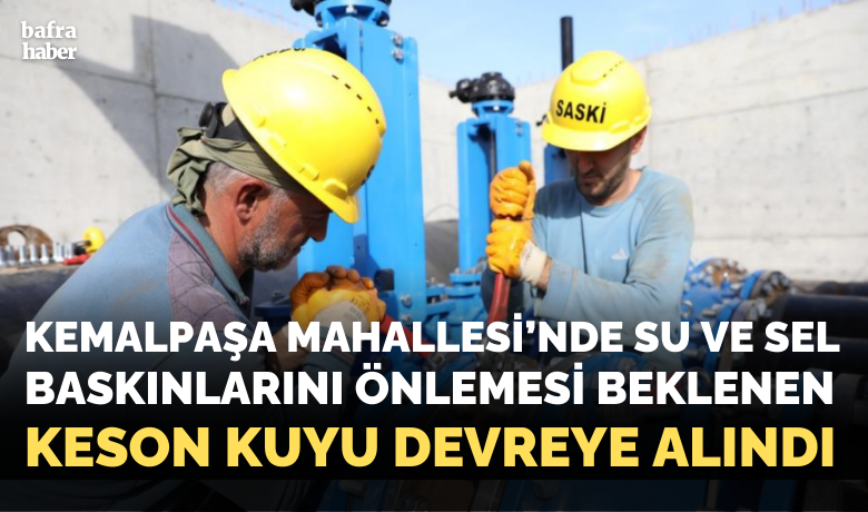 Terme ve Bafra’da kesonsuyu terfi merkezleri devrede