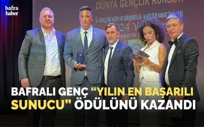 Bafralı Genç “yılın En Başarılı Sunucu” Ödülünü Kazandı