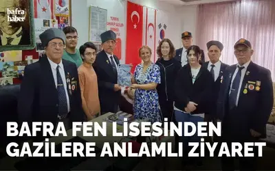 Bafra Fen Lisesinden Gazilere Anlamlı Ziyaret
