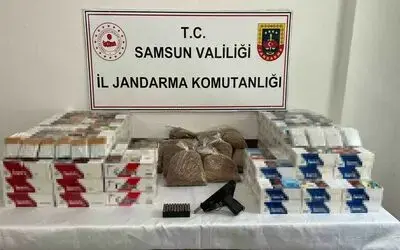 Samsun’da 32 bin 740 adet makaron ele geçirildi
