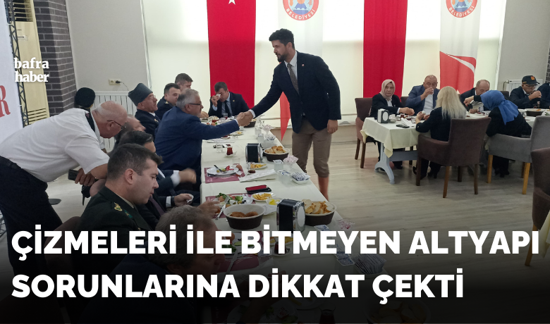 Çizmeleri İle Bitmeyen Altyapı Sorunlarına Dikkat Çekti