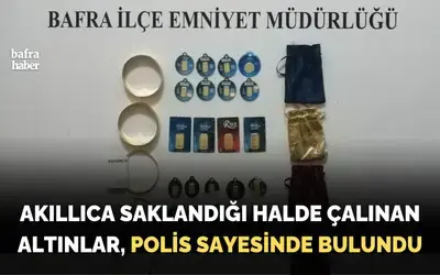 Akıllıca saklandığı halde çalınan altınlar polis sayesinde bulundu