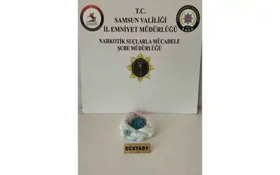 Samsun’da 526 adet ecstasy hap ele geçirildi
