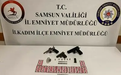 Samsun’da polis tarafından silah ve uyuşturucu ele geçirildi

