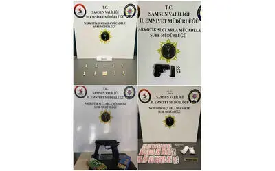 Samsun’da uyuşturucu operasyonu: 10 kişi yakalandı
