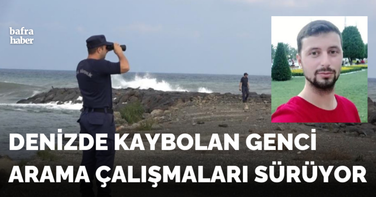 Denizde kaybolan şahsın arama çalışmaları sürüyor