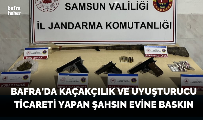 Jandarma, uyuşturucu ve silah ele geçirdi