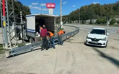 Mahmutlu Kavşağı’nda kazalara karşı tedbir
