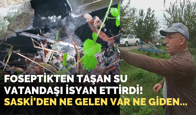 Foseptikten Taşan Su Vatandaşı İsyan Ettirdi!