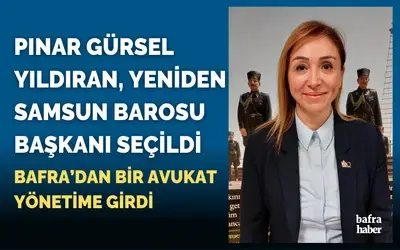Pınar Gürsel Yıldıran yeniden Samsun Barosu Başkanı seçildi
