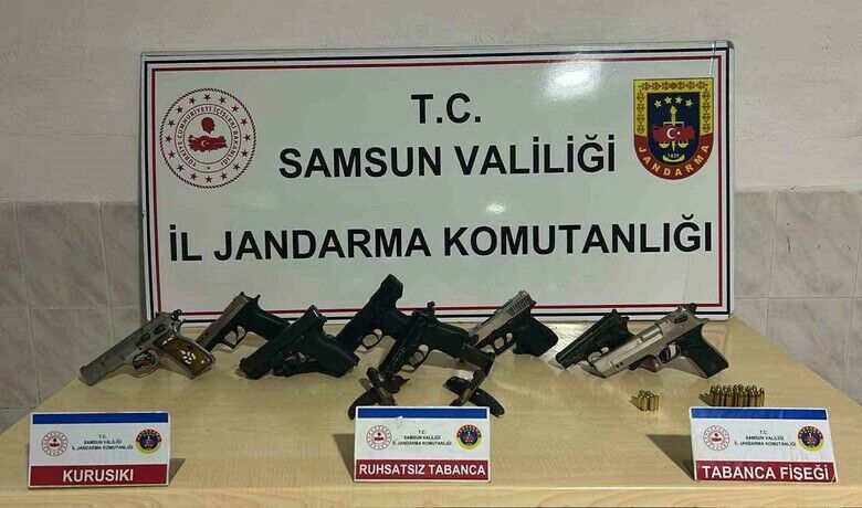 Düğünde silahla havaya ateş açan6 kişi jandarma tarafından yakalandı - Samsun’da düğünde havaya tabancayla ateş açan 6 kişi, jandarma ekiplerince yakalandı.