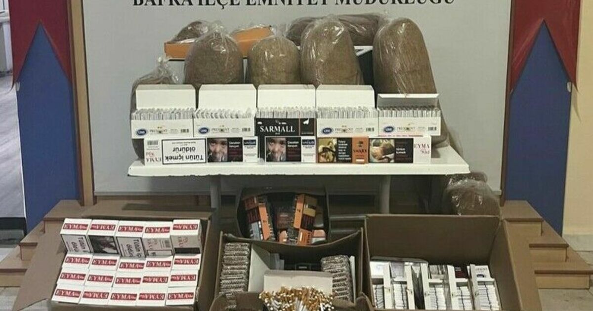 Bafra’da kaçak tütün ve makaron ele geçirildi