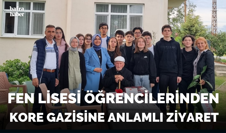 Fen Lisesi Öğrencilerinden Kore Gazisine Anlamlı Ziyaret