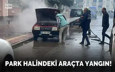 Park Halindeki Araçta Yangın!