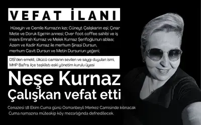 Neşe Kurnaz Çalışkan Vefat Etti