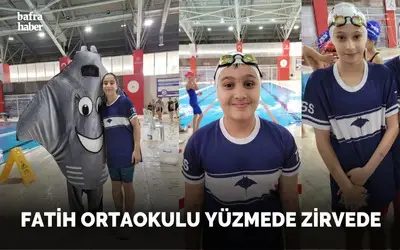 Fatih Ortaokulu Yüzmede Zirvede