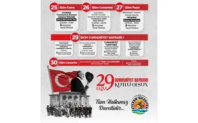 Atakum’da 29 Ekim’e özel program
