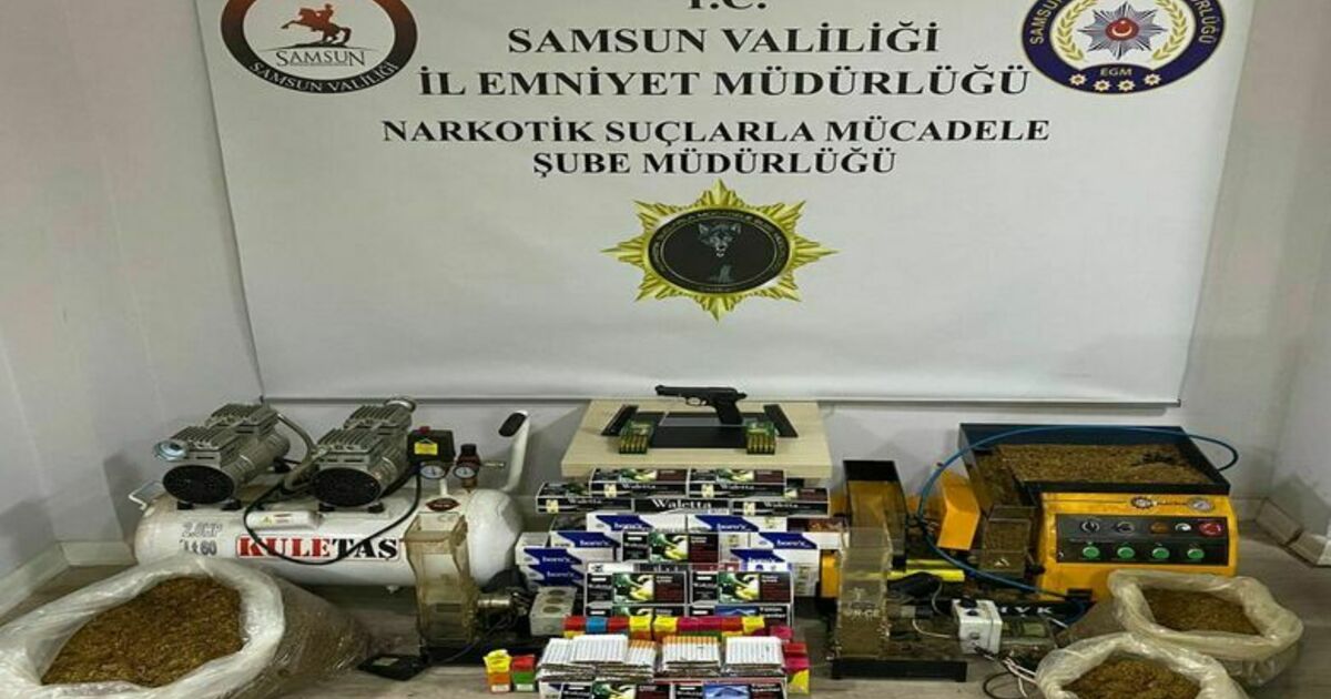 Bafra Polisinin Operasyonunda Silah Ve Uyuşturucu Ele Geçirildi