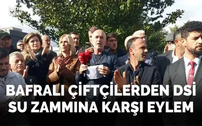 Bafralı Çiftçilerden Dsi Su Zammına Karşı Eylem