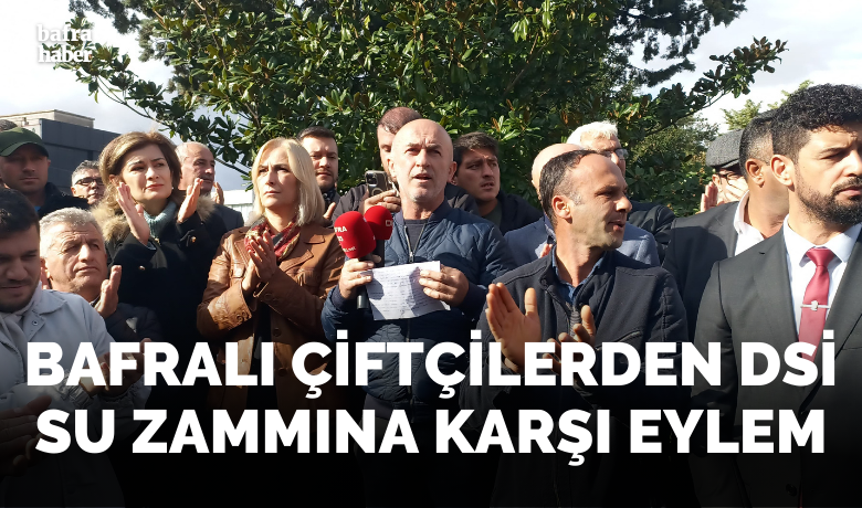 Bafralı Çiftçilerden Dsi Su Zammına Karşı Eylem