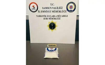Samsun’da 146 gram metamfetamin ele geçirildi
