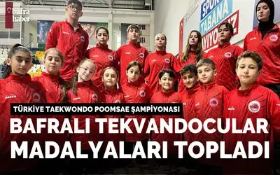 Bafralı Tekvandocular Madalyaları Topladı