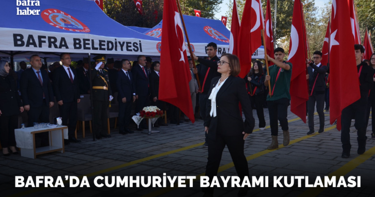 Bafra’da Cumhuriyet Bayramı coşkuyla kutlandı