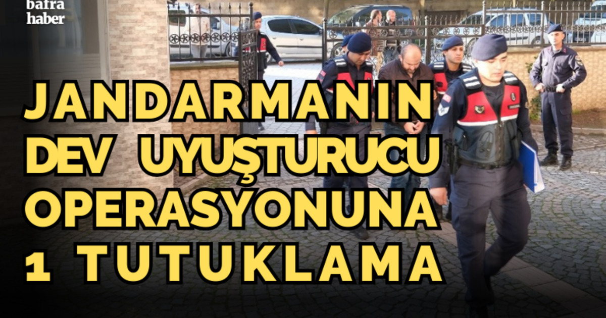 Jandarmanın dev operasyonuna 1 tutuklama