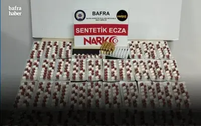 Bafra’da 560 adet uyuşturucu hap ele geçti
